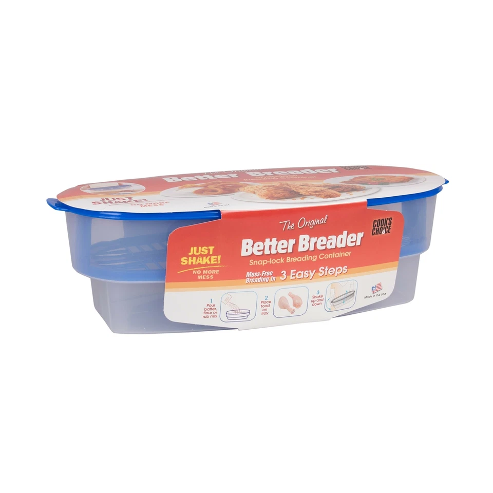 Cook's Choice Original Better Breader Batter Bowl- All-in-One Mess Bread...
