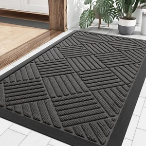Doormat Outdoor Indoor Mat Natural Rubber Mat Non-Slip Easy to Clean - Picture 1 of 11