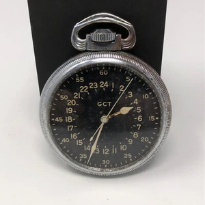1943 Elgin 22J 16s GCT Grade 581 US Military WWII AN-5740 Pocket Watch 24HR RUNS - Picture 1 of 11