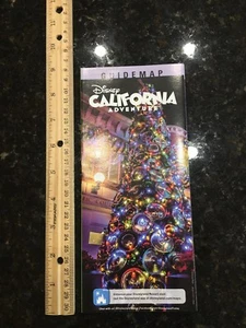 Disneyland California Adventure CHRISTMAS 11/10/2017 Park Map and Guide - Picture 1 of 4