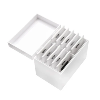 Caja de almacenamiento de pestañas organizadora de 5/10 capas paleta soporte para pestañas herramienta de maquillaje NUEVO Foto 1 de 4