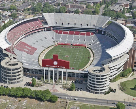 BRYANT DENNY STADIUM Glossy 8x10 Photo Field Print Poster Alabama Crimson Tide Cover