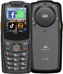 AGM M7 Rugged Button Phone 4G Volte 1+8GB 2500mAh IP68 Touch Screen Android - Picture 1 of 13