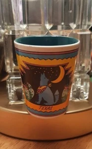 Vaso de cerámica Texas Desert Howling Wolf Corea - Imagen 1 de 8