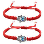  2 Pcs Braided Bracelets Matching for Couples Devil Eye Manual