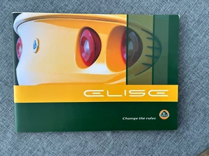 LOTUS ELISE BROCHURE AND PRICE LIST 2012 - Picture 1 of 3