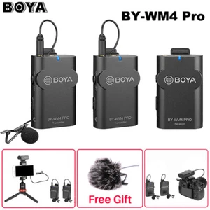 Boya BY-WM4 Pro K1 K2 Dual Channel 2.4G Wireless Studio Condenser Microphone - Picture 1 of 14