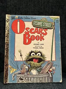 Little Golden Book Oscars Book Sesame Street CTW Vintage 1978 Kids Book Collect - Picture 1 of 3