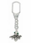 Frog Key Ring Jewelry Sterling Silver Handmade Frog Key Ring FG2-XKR