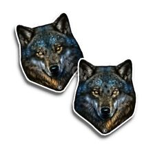 Wolf Vinyl WOLVES Stickers NATURE Great Outdoors ANIMAL DECALS C35026 2 Pack