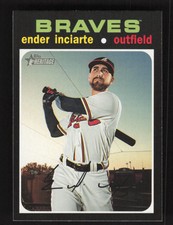 2020 Topps Heritage   Ender Inciarte #33 Atlanta Braves