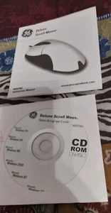 GE Deluxe Scroll Mouse Driver General Electric Software Only RARE HTF  - Picture 1 of 4