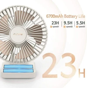 Funme USB Tischventilator Leise Mit 6700mAh Akku Tragbarer Ventilator 5.5-23H - Bild 1 von 9
