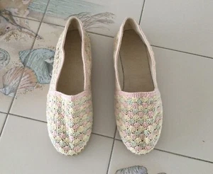 Muschelstich gehäkelt Shabby Coastal Vintage Pastell Magnolia Free People 6 - Bild 1 von 6