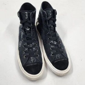 Converse X Babylon La Chuck Taylor AllStar Sneakers Black Peace Signs 155252C 12 - Picture 1 of 9