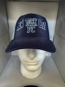 New York City Football Club MLS Soccer Adjustable Cap Hat Dark Blue - Picture 1 of 6