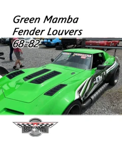 68-82 Corvette - Fender Louvers - Custom Fiberglass - Uncut Vent Holes - Picture 1 of 9