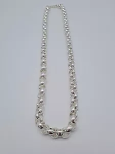 925 Solid Sterling Silver Belcher Chain Necklace - Hallmarked - Picture 1 of 6