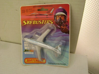 MATCHBOX LESNEY SUPERFAST SKY-BUSTERS SB-3 A300B AIR FRANCE SB-19 ERROR CARD - Image 1 of 4