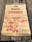 Vintage Costa Rica Dairy  Livestock Feed Advertising Poster W Cow