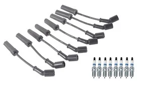 GM OE Ignition Wire Set & 8 ACDelco .040" Iridium Spark Plugs Kit For Chevy V8 - Picture 1 of 1