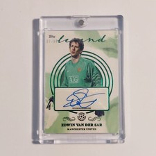 Edwin Van Der Sar Topps 2022 autograph Legend /99 card Manchester United
