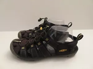 Keen Damen-Wassersportsandale durchsichtig Größe 9,5 schwarz/gelb Bungee-Schnürung* - Bild 1 von 9