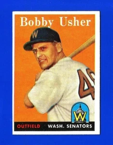 1958 Topps SET BREAK #124 BOBBY USHER EXMINT WASHINGTON SENATORS (SB1) - Picture 1 of 2