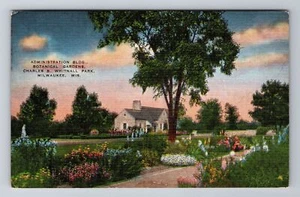 Milwaukee WI-Wisconsin, Verwaltungsgebäude, antik, Vintage Postkarte - Bild 1 von 2