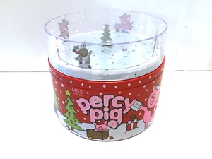 M&S Percy Pig On Ice Musical Empty Sweet / Biscuit / Cake Tin - Picture 1 of 11