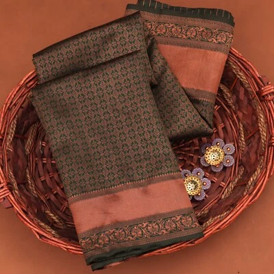 INDIAN SARI PAKISTANI WEDDING SAREE BLOUSE NEW BOLLYWOOD DESIGNER PARTY WEAR - Image 1 of 4