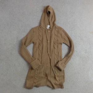 Suéter Ashley by 26 International para mujer tejido con cable pequeño con capucha beige acrílico - Imagen 1 de 20