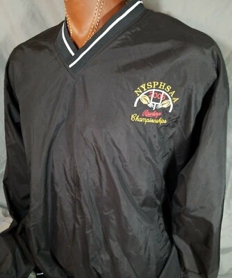 Pullover cortavientos forrado XXL del Campeonato de Fútbol Americano NYSPHSAA 2005 Rawlings Foto 1 de 4