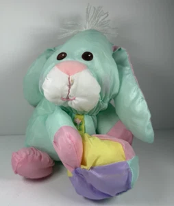 Vintage Fisher Price Puffalump Mint Green Bunny Rabbit Easter Egg Plush 1988 - Picture 1 of 16
