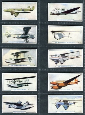GODFREY PHILLIPS 1938 "AIRCRAFT (Matt)" CIGARETTE CARDS - Image 1 of 4