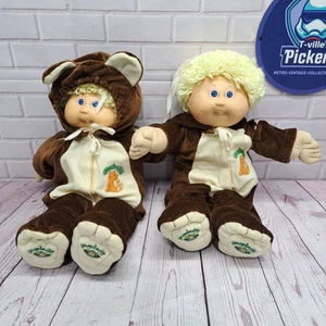 (2) Seltener Kohlpflaster blonde Haare, blaue Augen Teddybär Pyjama/ Pullover - Bild 1 von 8