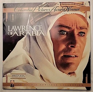 LAWRENCE OF ARABIA 12" Laserdisc Widescreen 2 Discs Studio Heritage Collection - Picture 1 of 3