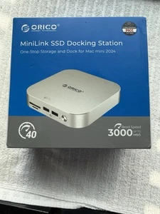 ORICO 40Gbps USB Hub Compatibility Mac Mini M4 7-in-1 Alu Dock MiniLink - Bild 1 von 6
