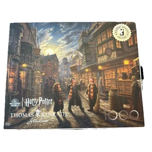 Thomas Kinkade Harry Potter Diagon Alley 1000 Piece Jigsaw Puzzle Sealed Box NOS - Picture 1 of 5