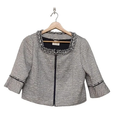 Auth HARRODS - Navy White Cream Women's Jacket - Image 1 of 4