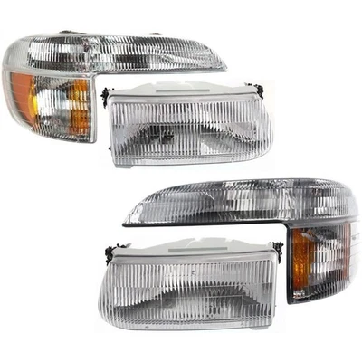 Left & Right Headlight Kit For 1995-2001 Ford Explorer 1997 Mercury Mountaineer Foto 1 de 4