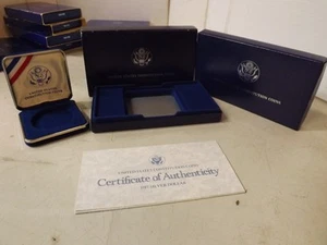 CAJA VACÍA Y CERTIFICADO DE AUTENTICIDAD para 1987 Prueba de Constitución de Estados Unidos SIN MONEDA - Imagen 1 de 8