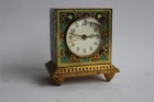 Pendulette de Voyage Zenith, Swiss Art nouveau émaillé (33079)