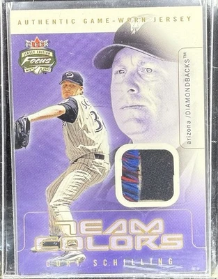 2003 Fleer Focus Jersey Edition Team Colors Curt Schilling #TC-CS GU Jersey /250 - Image 1 of 2