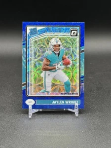 2024 Panini Donruss Optic Rated Rookie Jaylen Wright No. 249 Blue Scope Prizm - Picture 1 of 2