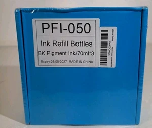 PFI-050 For Canon Black Pigment Ink Tank/Bottle 70 mL pack of 3 - Picture 1 of 1