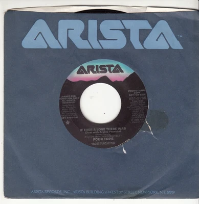 FOUR TOPS & ARETHA FRANKLIN- IF EVER A LOVE THERE WAS - PROMO 45 - GREAT SHAPE - Image 1 of 2