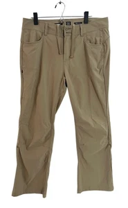 PrAna Wanderhose Damen 14 hellbraun Halle wandelbar Nylon Stretch khaki - Bild 1 von 10