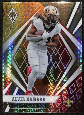 2020 Panini Phoenix Fire Burst Alvin Kamara #11   New Orleans Saints - Image 1 of 2