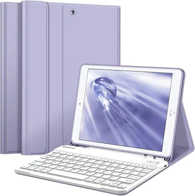 Keyboard Case for For iPad 9th/8th/7th Gen 10.2 inch Stand Cover w Pencil Holder - Image 1 of 4